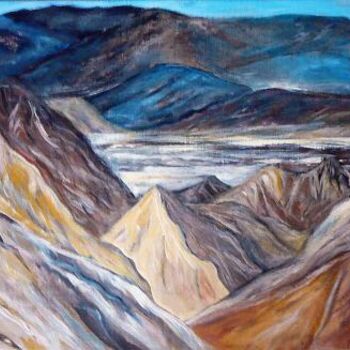 Painting titled "Death Valley" by Martine Dupieux, Original Artwork