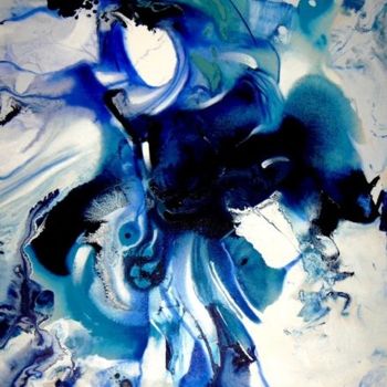 Malarstwo zatytułowany „Blue Grandmaster of…” autorstwa Neide Reche, Oryginalna praca, Olej