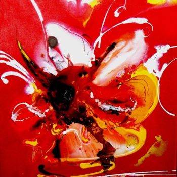 Ζωγραφική με τίτλο "Red Standard-Bearer…" από Neide Reche, Αυθεντικά έργα τέχνης, Λάδι