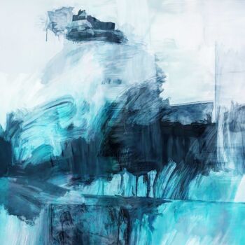 Digitale Kunst mit dem Titel "Waves II" von Neil Hemsley, Original-Kunstwerk, Digitale Malerei