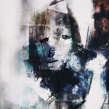 Digitale Kunst mit dem Titel "The Girl in a Party…" von Neil Hemsley, Original-Kunstwerk, Digitale Malerei