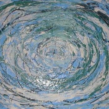 Painting titled "WHIRLPOOL" by Neil Martin, Original Artwork, Oil
