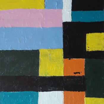 Pintura titulada "Quadrados Cores e Q…" por Neilon Batista, Obra de arte original, Acrílico