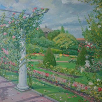 Pintura titulada "Parc à clermont-fer…" por Sergei Nekolov, Obra de arte original, Oleo