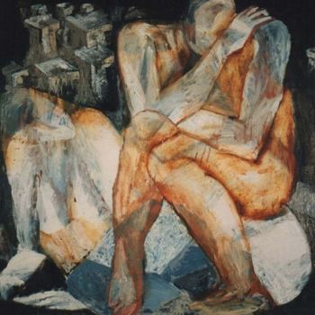 Painting titled "Man and Woman" by Vladimir Nekrasov, Original Artwork