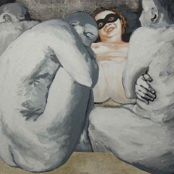 Painting titled "unknown Woman" by Vladimir Nekrasov, Original Artwork