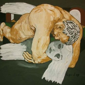 Malerei mit dem Titel "He and She" von Vladimir Nekrasov, Original-Kunstwerk