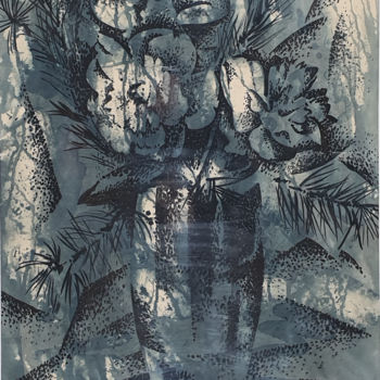 Pintura intitulada "Peonies" por Neli Salkova, Obras de arte originais, Tinta