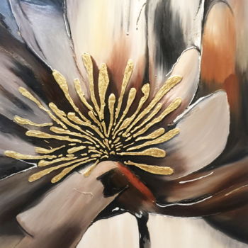 Painting titled "Lily" by Nelia Aryana, Original Artwork, Oil