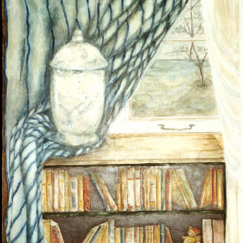 Malerei mit dem Titel "Trompe L'oeil" von Nelie Meininger, Original-Kunstwerk, Acryl