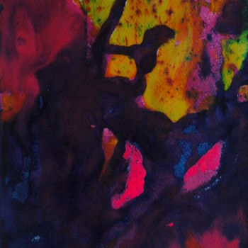Painting titled "Sanguine" by Nell-Lynn Perera, Original Artwork, Watercolor