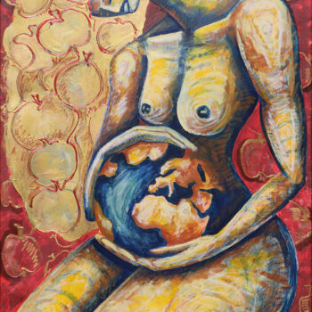"Goddess" başlıklı Tablo Nella Fauve tarafından, Orijinal sanat, Akrilik
