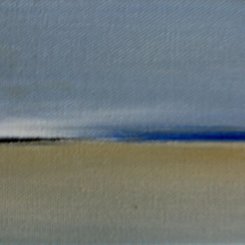 Painting titled "Mirage sur la mer" by Nelly Carnet, Original Artwork, Acrylic Mounted on Wood Stretcher frame