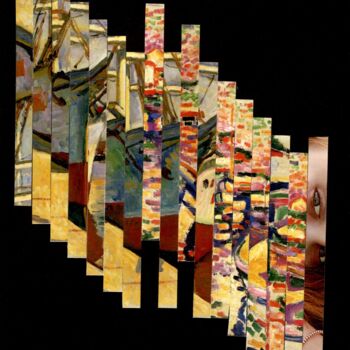 Collages getiteld "Période fauve" door Nelly Sanchez, Origineel Kunstwerk