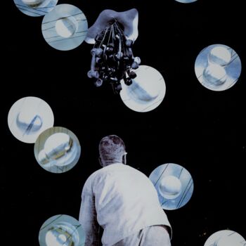 Collages titled "A. Artaud 3" by Nelly Sanchez, Original Artwork