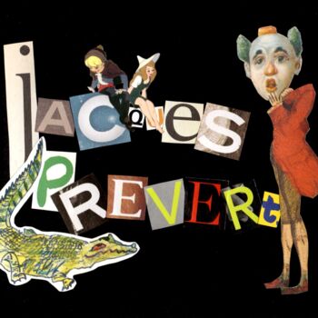 Κολάζ με τίτλο "Jacques Prévert 1" από Nelly Sanchez, Αυθεντικά έργα τέχνης