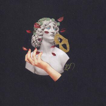 Collagen mit dem Titel "Etiquette 2" von Nelly Sanchez, Original-Kunstwerk, Collagen