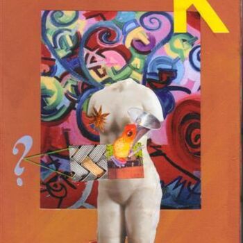 Collages getiteld "Les mystères de l'a…" door Nelly Sanchez, Origineel Kunstwerk