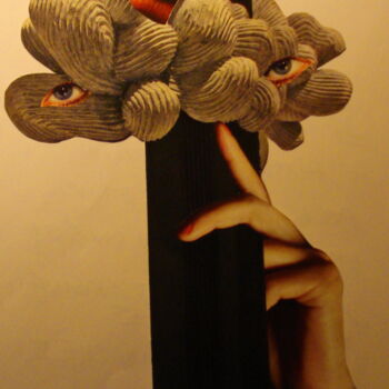 Collages titled "La Falaise était nu…" by Nelly Sanchez, Original Artwork