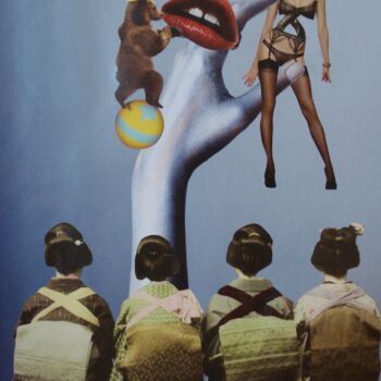 Collages titulada "Puppet" por Nelly Sanchez, Obra de arte original