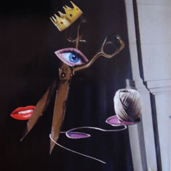 Collages intitolato "Lady Macbeth" da Nelly Sanchez, Opera d'arte originale