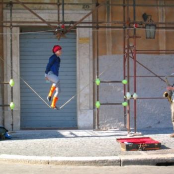 Photographie intitulée "saltimbanques" par Nelly Kryn, Œuvre d'art originale