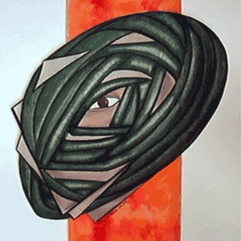 Ζωγραφική με τίτλο "envol" από Nelly Coudoux, Αυθεντικά έργα τέχνης, Παστέλ
