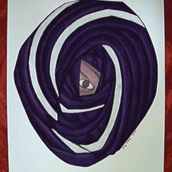 Картина под названием "animus" - Nelly Coudoux, Подлинное произведение искусства, Пастель