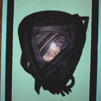 Рисунок под названием "le guerrier" - Nelly Coudoux, Подлинное произведение искусства, Пастель