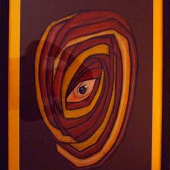 Рисунок под названием "origine africaine" - Nelly Coudoux, Подлинное произведение искусства, Пастель
