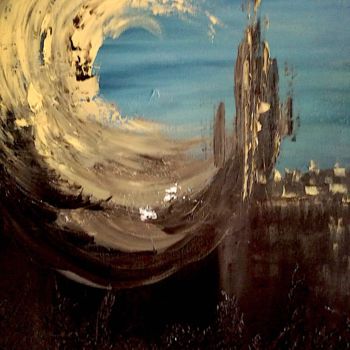 Картина под названием "Whirlwind of Light" - Nelly Marlier, Подлинное произведение искусства, Масло Установлен на Деревянная…