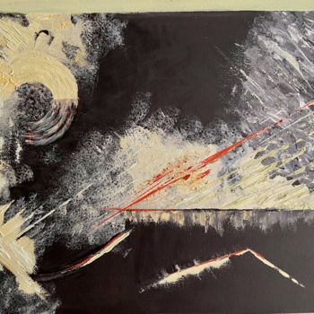 Pittura intitolato "Folgore" da Nelly Marlier, Opera d'arte originale, Olio Montato su Telaio per barella in legno