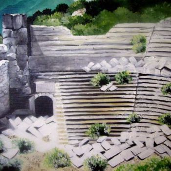 Peinture intitulée "termessos" par Nelly Sandrin, Œuvre d'art originale