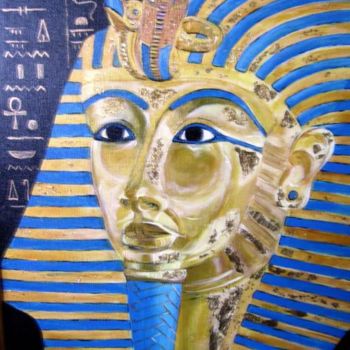 Pintura intitulada "pharaon" por Nelly Sandrin, Obras de arte originais, Acrílico