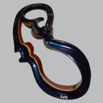 Escultura titulada "l-ame-du-violon.jpg" por Nelo Sculpteur, Obra de arte original