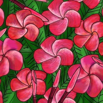 Цифровое искусство под названием "Flores" - Nelson Souto, Подлинное произведение искусства, Цифровая живопись