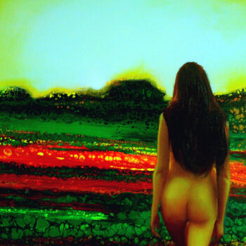 Картина под названием "SUMMER" - Nelu Gradeanu, Подлинное произведение искусства, Акрил