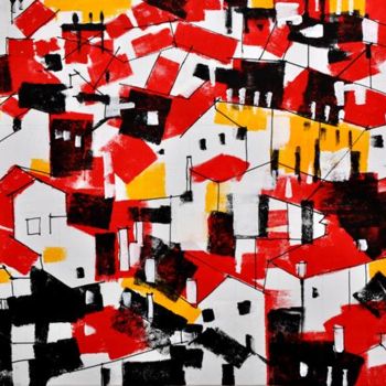 绘画 标题为“City 201” 由Igor Nelubovich, 原创艺术品, 丙烯
