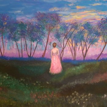 Painting titled "Caminando hacia el…" by Nely Szableski, Original Artwork