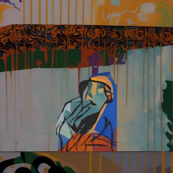 Коллажи под названием "Bluebird-Street 33" - Nema Seidel, Подлинное произведение искусства, Цифровая фотография Установлен н…