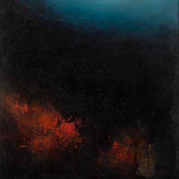 Картина под названием "Exothermic" - Nemanja Nikolic, Подлинное произведение искусства, Акрил Установлен на Деревянная рама…