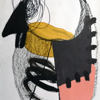 Peinture intitulée "Sparrow" par Nemanja Todor, Œuvre d'art originale, Acrylique