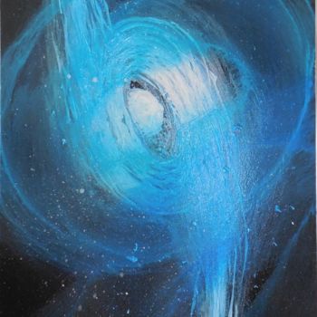 Pintura titulada "galaxie spirale, ac…" por Nenuphar Plastic, Obra de arte original, Acrílico