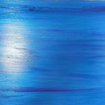 Peinture intitulée "Grande bleue calme,…" par Nenuphar Plastic, Œuvre d'art originale, Acrylique