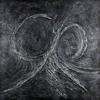Malerei mit dem Titel "Abstract Aliens  -…" von Neo Asgard, Original-Kunstwerk, Acryl