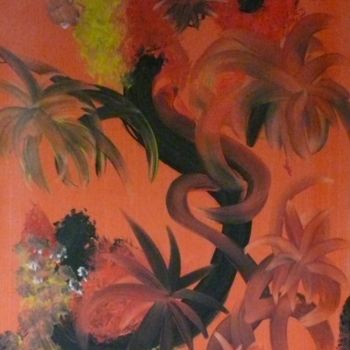 Peinture intitulée "Artifices de fleurs" par Nephidell, Œuvre d'art originale