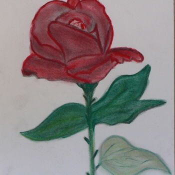 Desenho intitulada "Rose" por Nephidell, Obras de arte originais