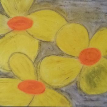 Desenho intitulada "sixties flowers" por Nephidell, Obras de arte originais, Outro
