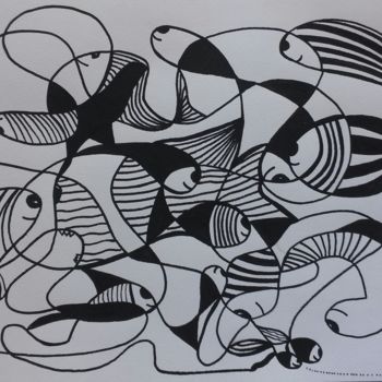 Drawing titled "oui, mais combien…" by Nephidell, Original Artwork, Marker