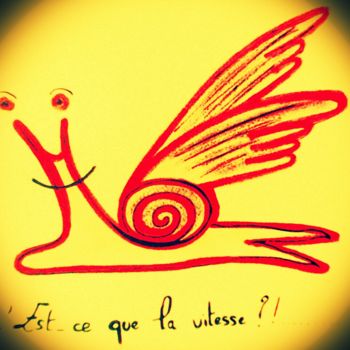 Ζωγραφική με τίτλο "qu'est ce que la vi…" από Nephidell, Αυθεντικά έργα τέχνης